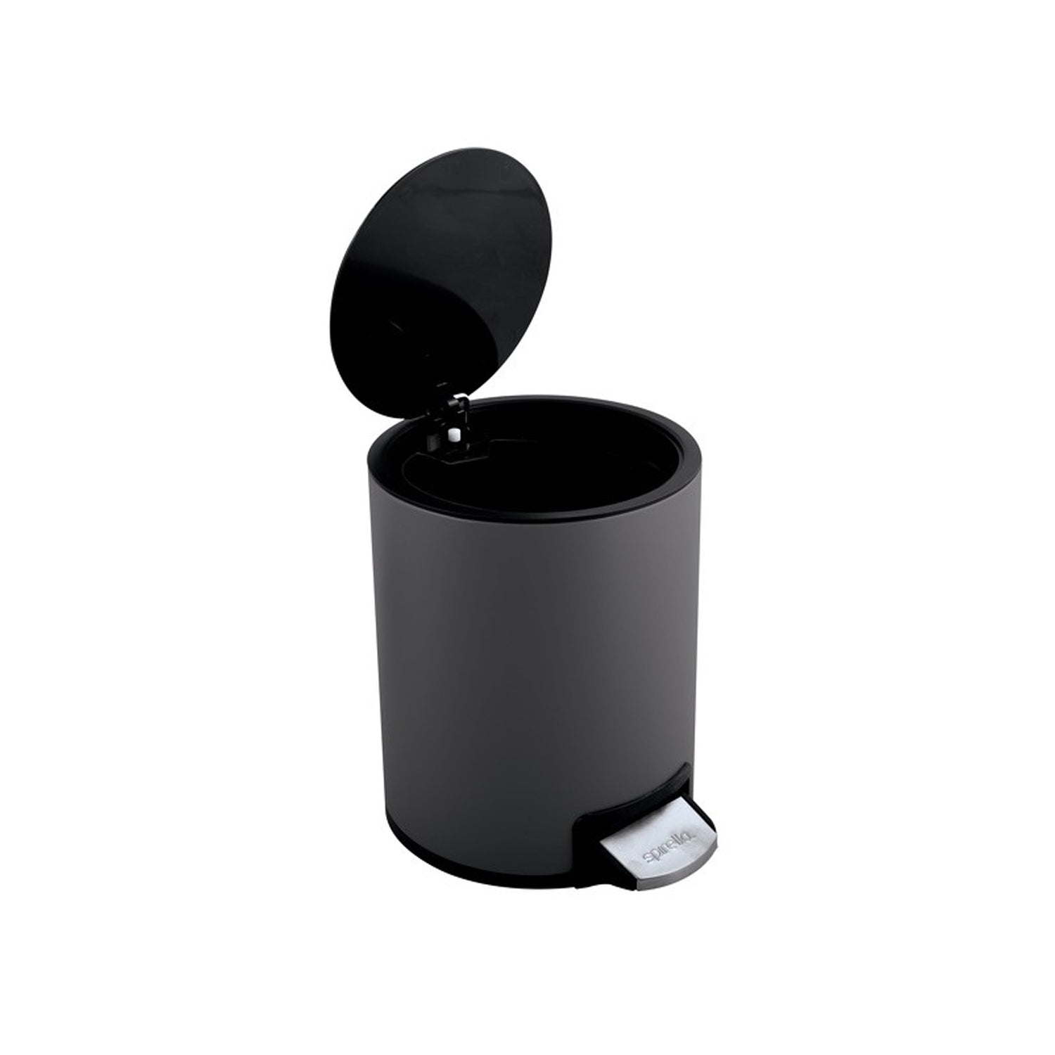 Pattumiera a pedale da 3L modello Riku in Acciaio Inox - Grigio Opaco by CeramicStore | Lo specialista del tuo bagno