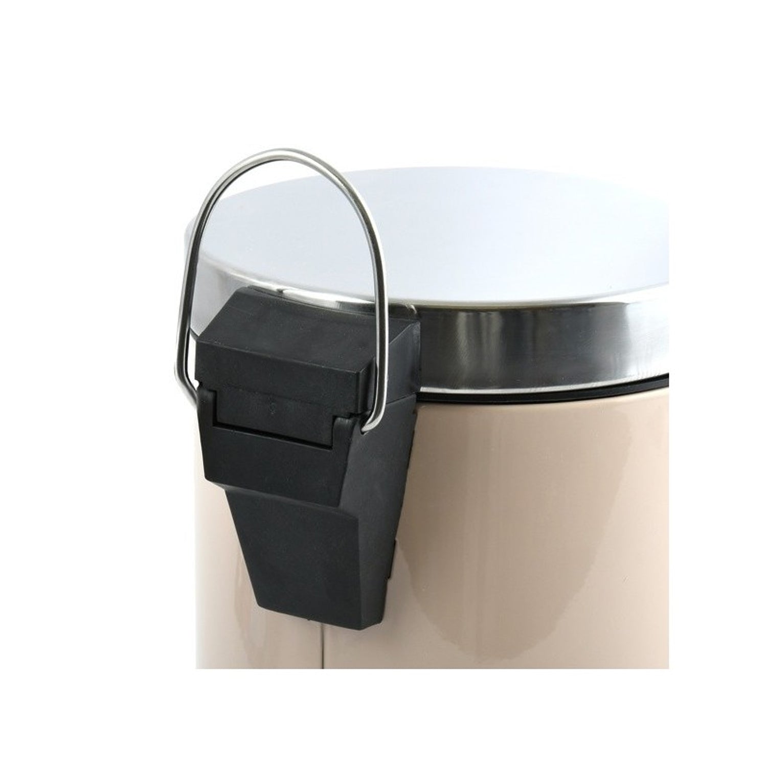 Pattumiera a pedale modello Unis da 3L in Acciaio Inox - Beige by CeramicStore | Lo specialista del tuo bagno