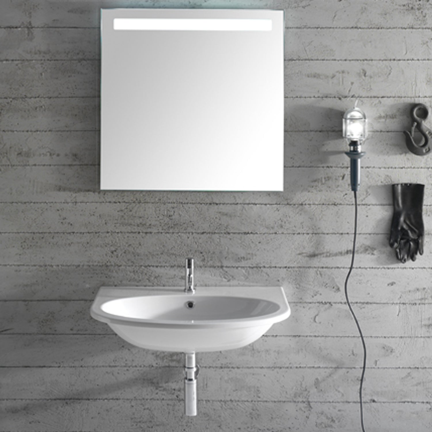 Lavabo Sospeso Ceramica Globo 4All 70x48 - Bianco lucido by CeramicStore | Lo specialista del tuo bagno