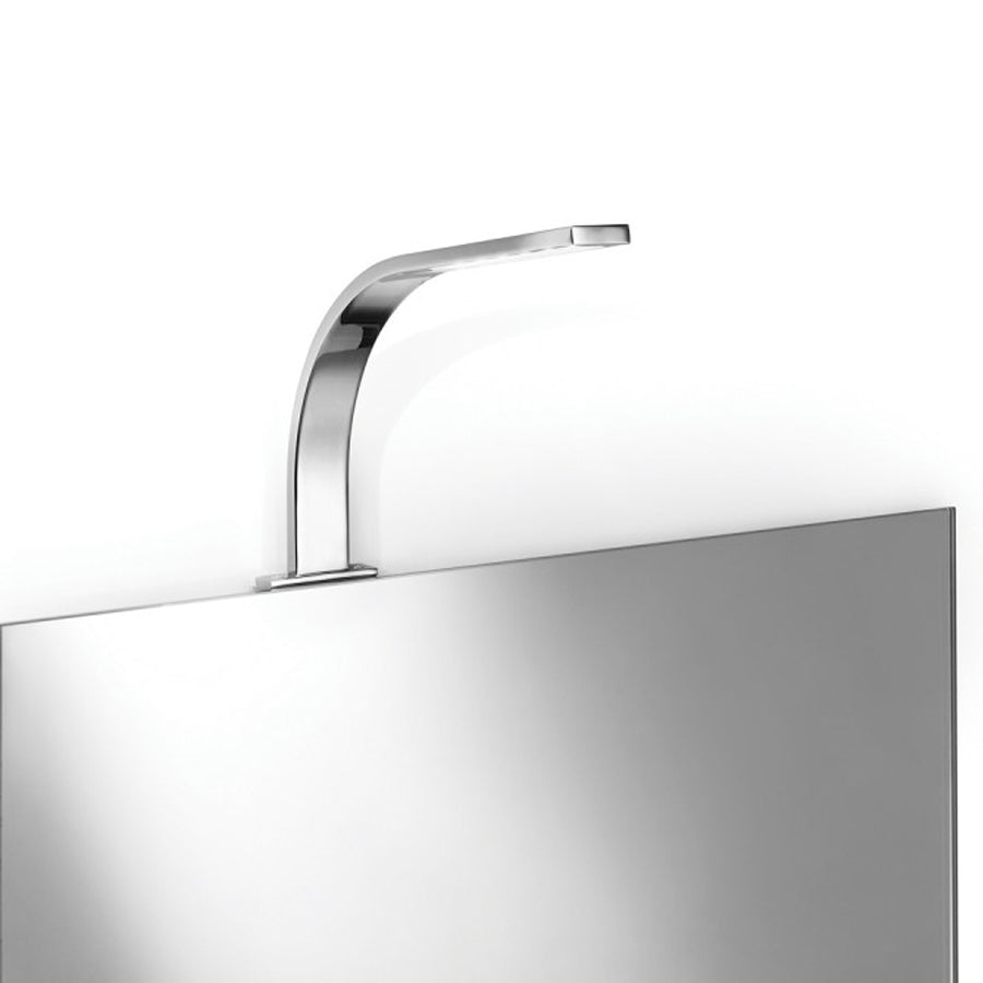 Lampada specchio a Led in alluminio cromato Lineabeta Ciari Distanza dallo specchio cm 22,5 by CeramicStore | Lo specialista del tuo bagno