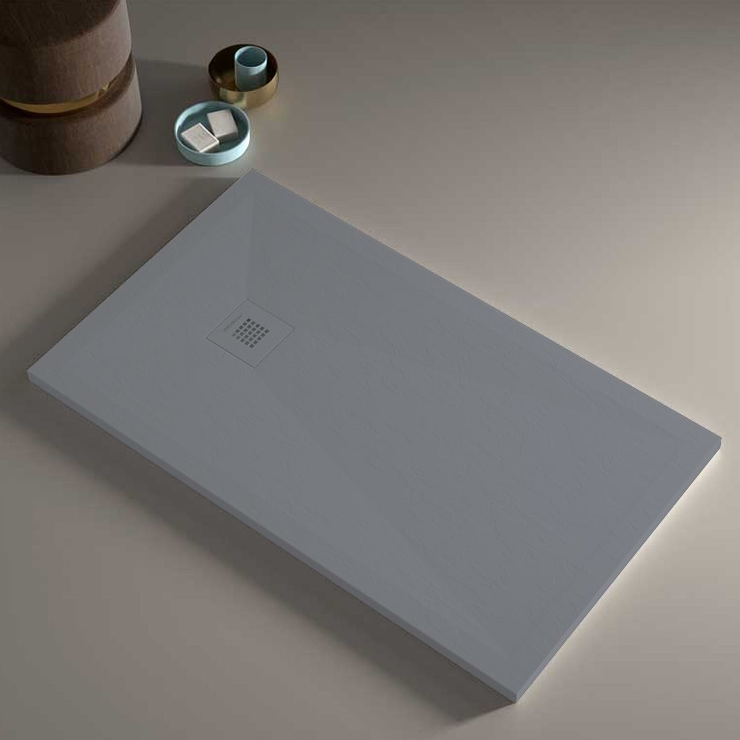 Piatto doccia in resina modello Plus 70x70cm grigio ardesia by CeramicStore | Lo specialista del tuo bagno