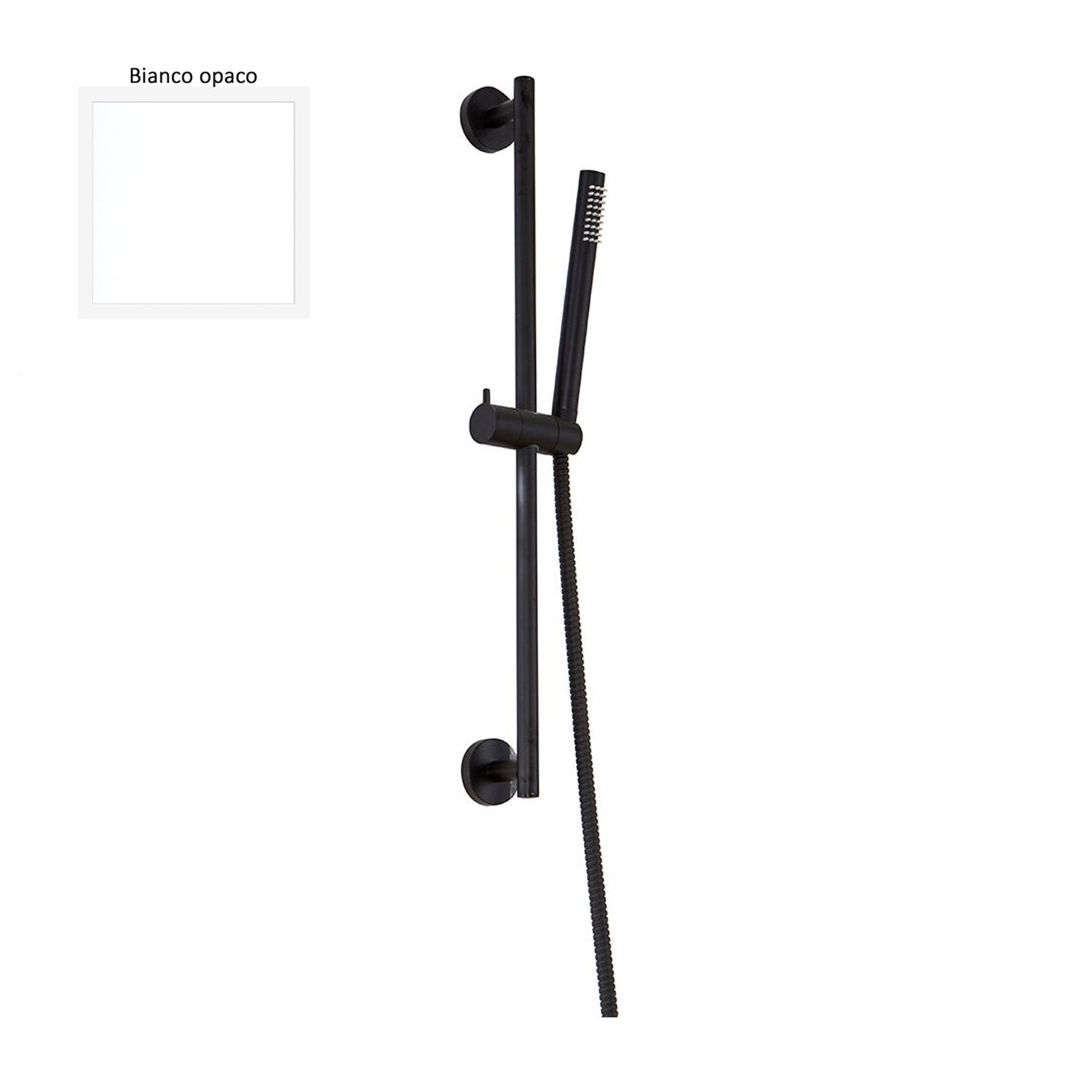 Saliscendi Stilo 18mm con doccia Artist e flessibile bianco by CeramicStore | Lo specialista del tuo bagno