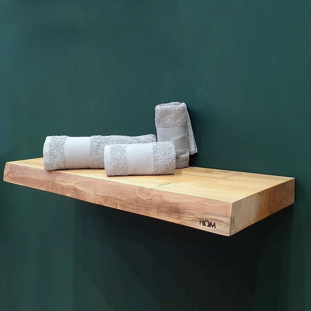Mensola scaldante modello Segreto serie legno con colpo scaldante in ceramica 150W cm 75x24,5x5,3h Hom Warm by CeramicStore | Lo specialista del tuo bagno