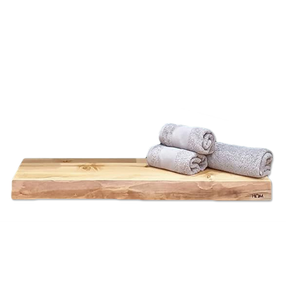 Mensola scaldante modello Segreto serie legno con colpo scaldante in ceramica 150W cm 75x24,5x5,3h Hom Warm by CeramicStore | Lo specialista del tuo bagno