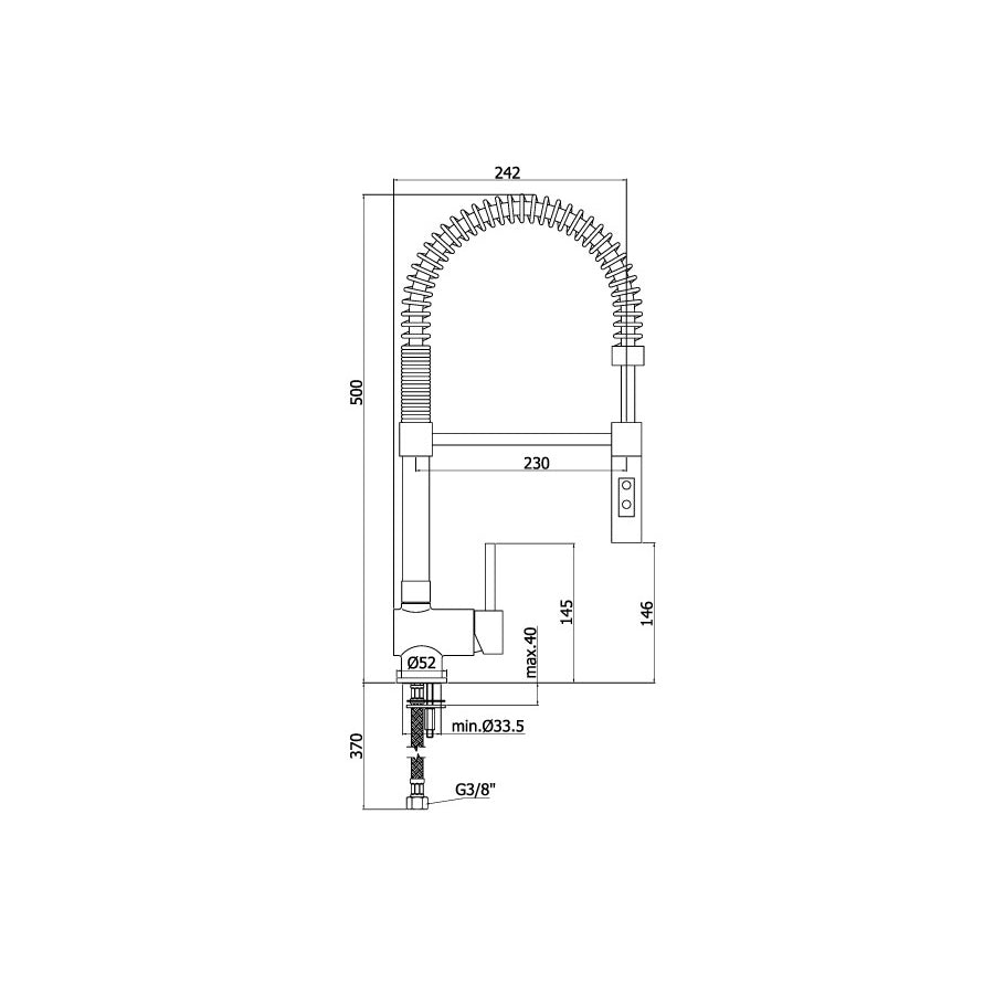 SK178CR by Paffoni: miscelatore a 2 getti per lavello da cucina di tipo by CeramicStore | Lo specialista del tuo bagno