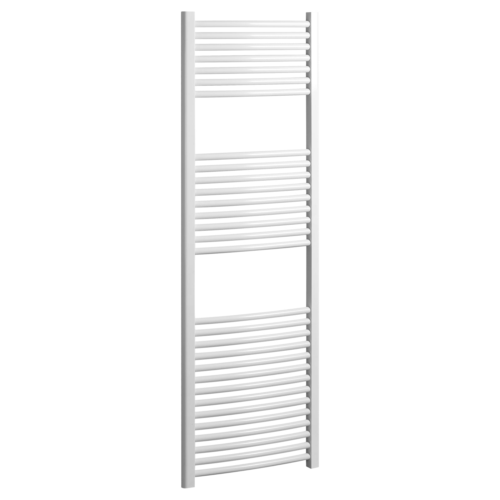 Termoarredo scaldasalviette Lazzarini Sanremo curvo 1420x500 interasse 450 bianco by CeramicStore | Lo specialista del tuo bagno