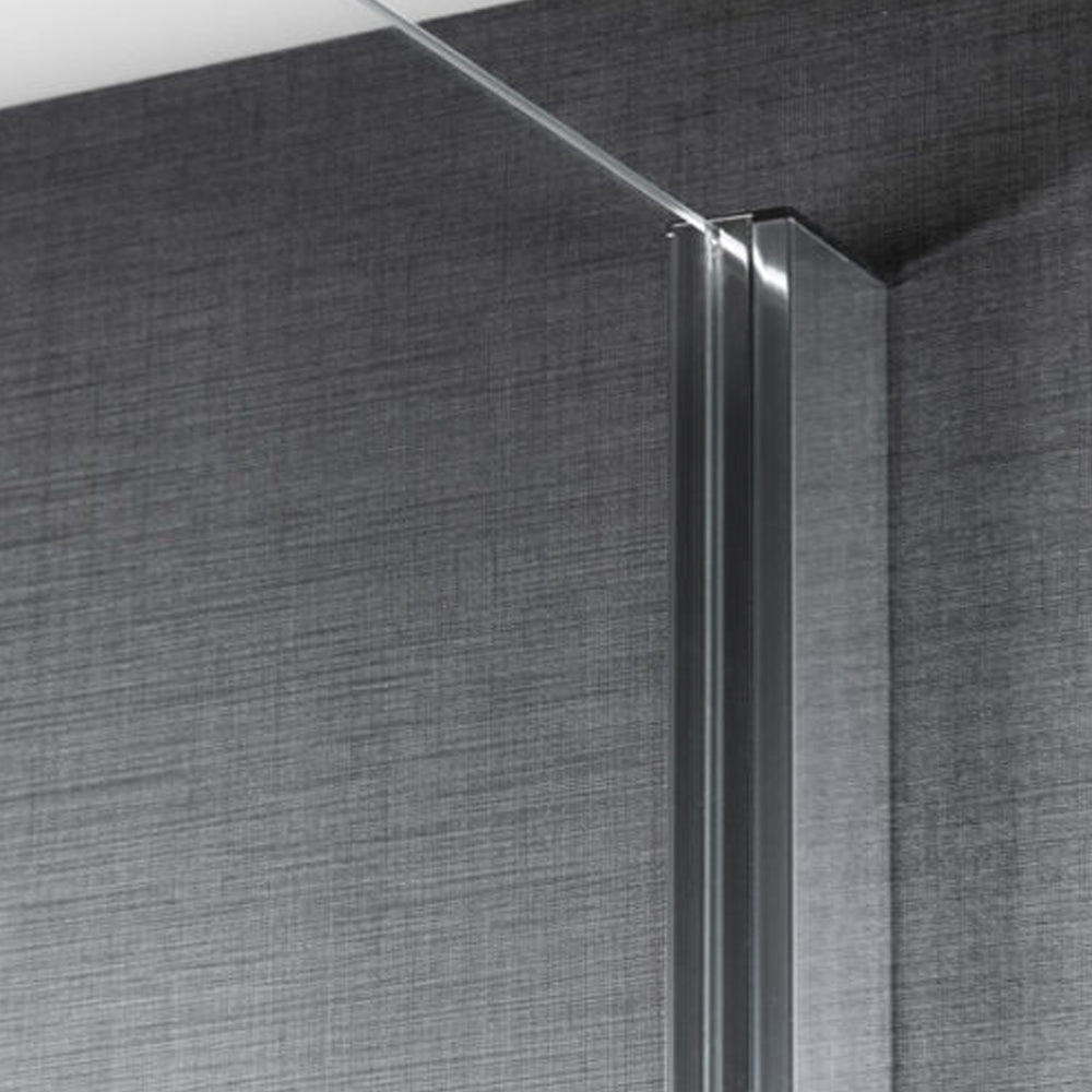 Parete doccia fissa in cristallo temperato mm 8 dimensione cm 70x200h modello Lauren per abbinamento con porta scorrevole by CeramicStore | Lo specialista del tuo bagno