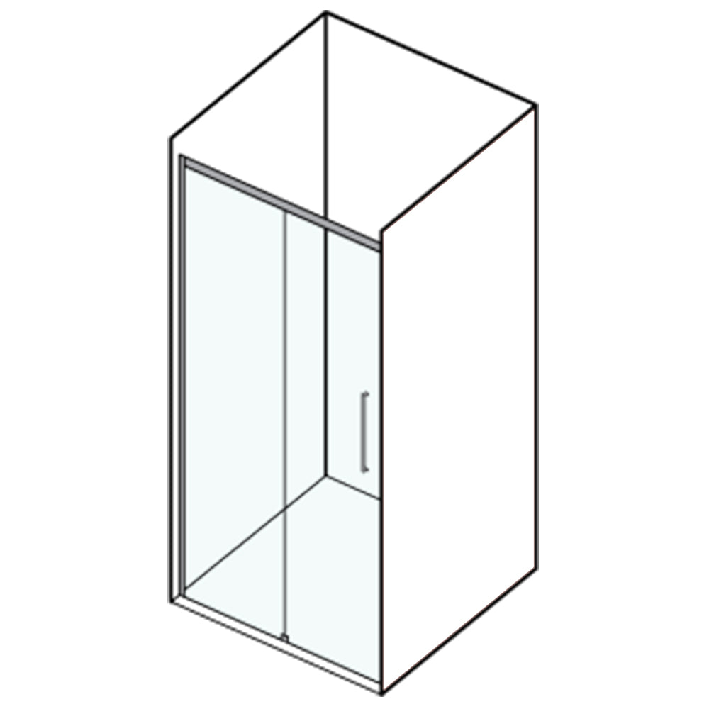 Porta doccia scorrevole sinistra cm 100 modello Lauren in cristallo temperato mm 8 by CeramicStore | Lo specialista del tuo bagno