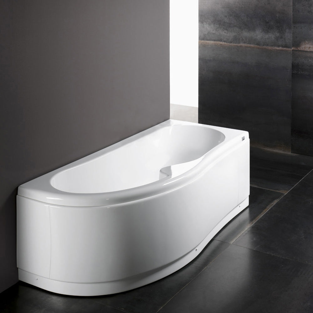 Vasca Bagno asimmetrica Curvy in acrilico e Abs cm 170x70- Versione Destra by CeramicStore | Lo specialista del tuo bagno