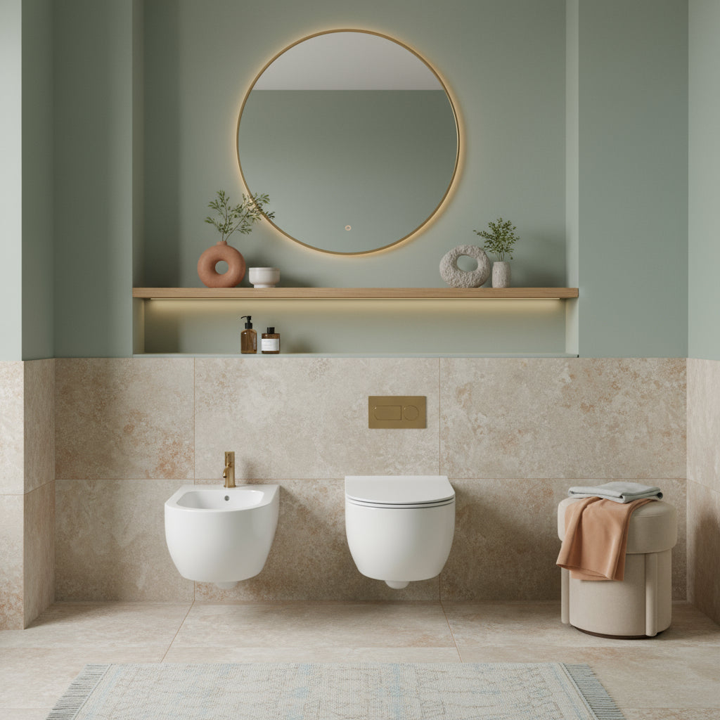 Sanitari sospesi senza brida 53 cm Ceramica Globo Mode Wc