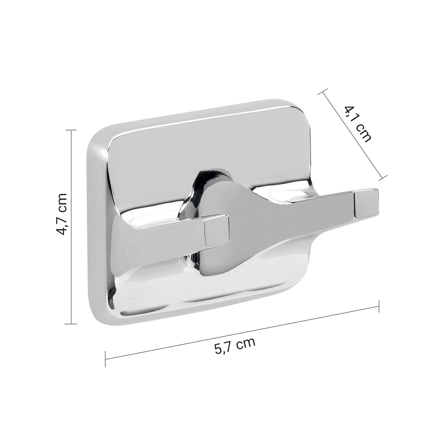 Appendiabiti in alluminio anodizzato di Gedy serie K2 - Cromato by CeramicStore | Lo specialista del tuo bagno