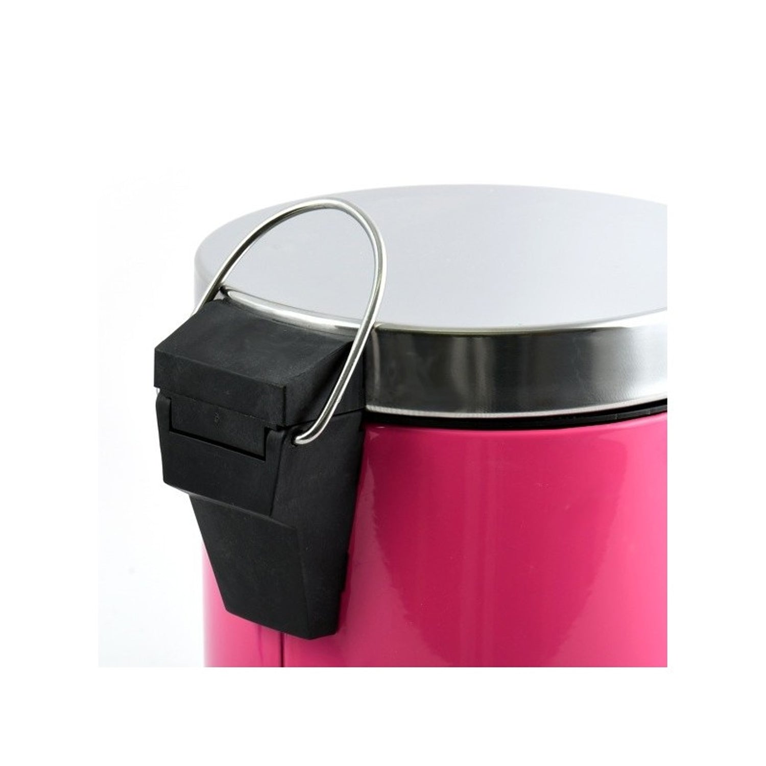 Pattumiera a pedale da 3L in Acciaio Inox - Fucsia by CeramicStore | Lo specialista del tuo bagno