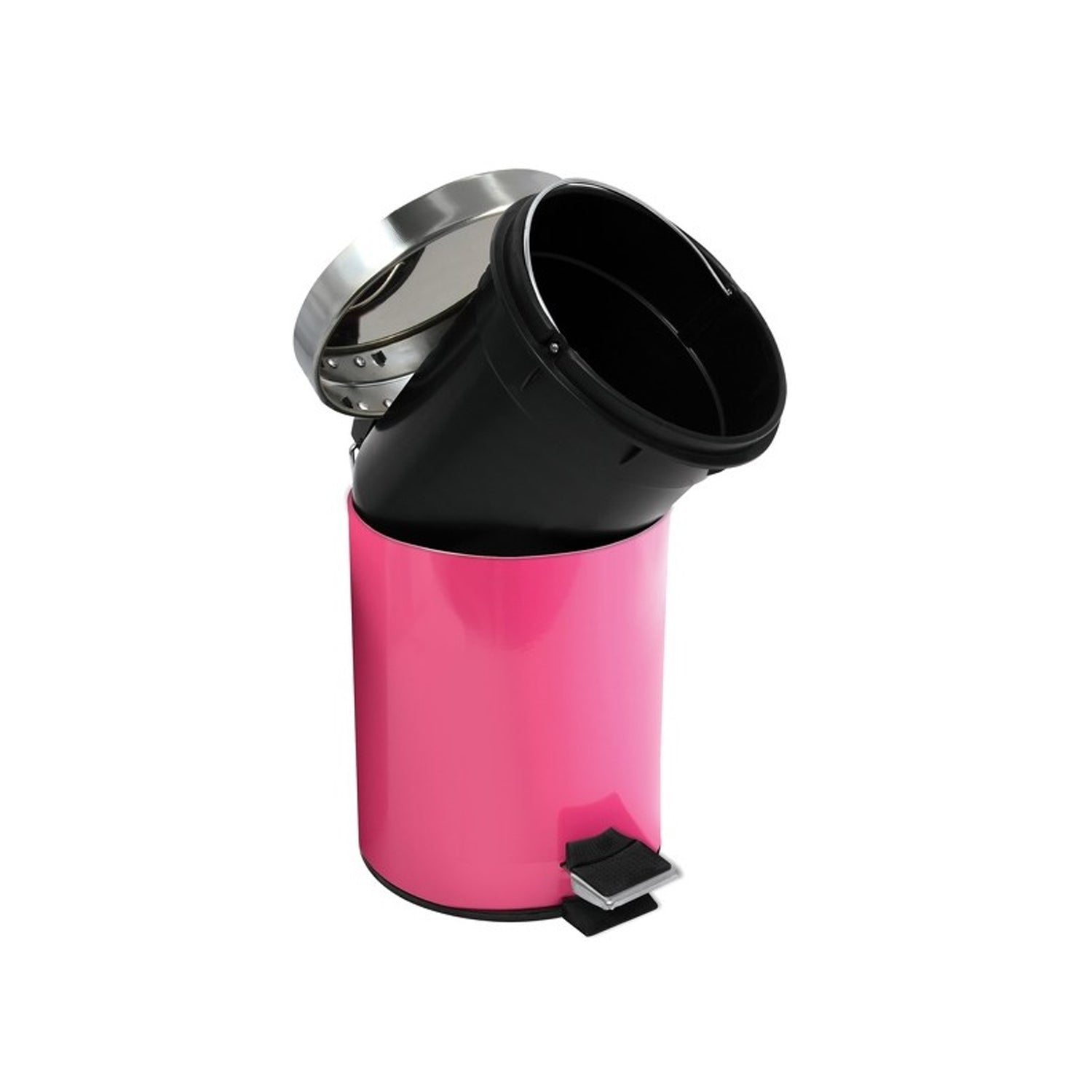 Pattumiera a pedale da 3L in Acciaio Inox - Fucsia by CeramicStore | Lo specialista del tuo bagno