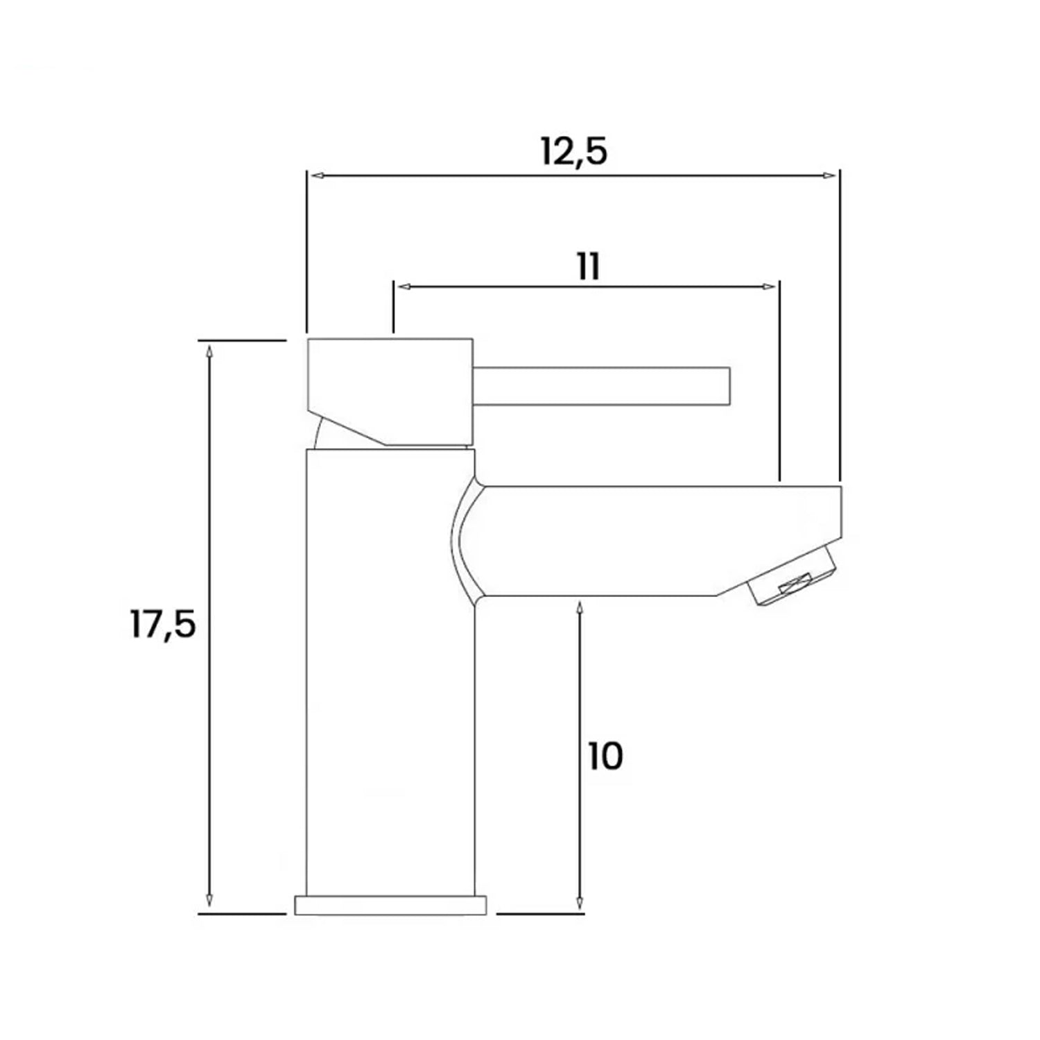 Kit miscelatore lavabo + bidet RubiFlux serie Yarn con scarico clic-clac - Nero Opaco