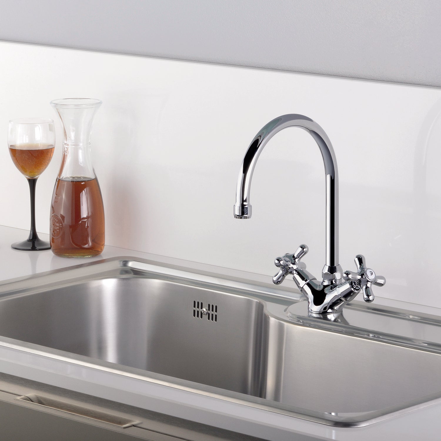 Miscelatore Lavello con canna a ombrello girevole Iris Viola Paffoni by CeramicStore | Lo specialista del tuo bagno