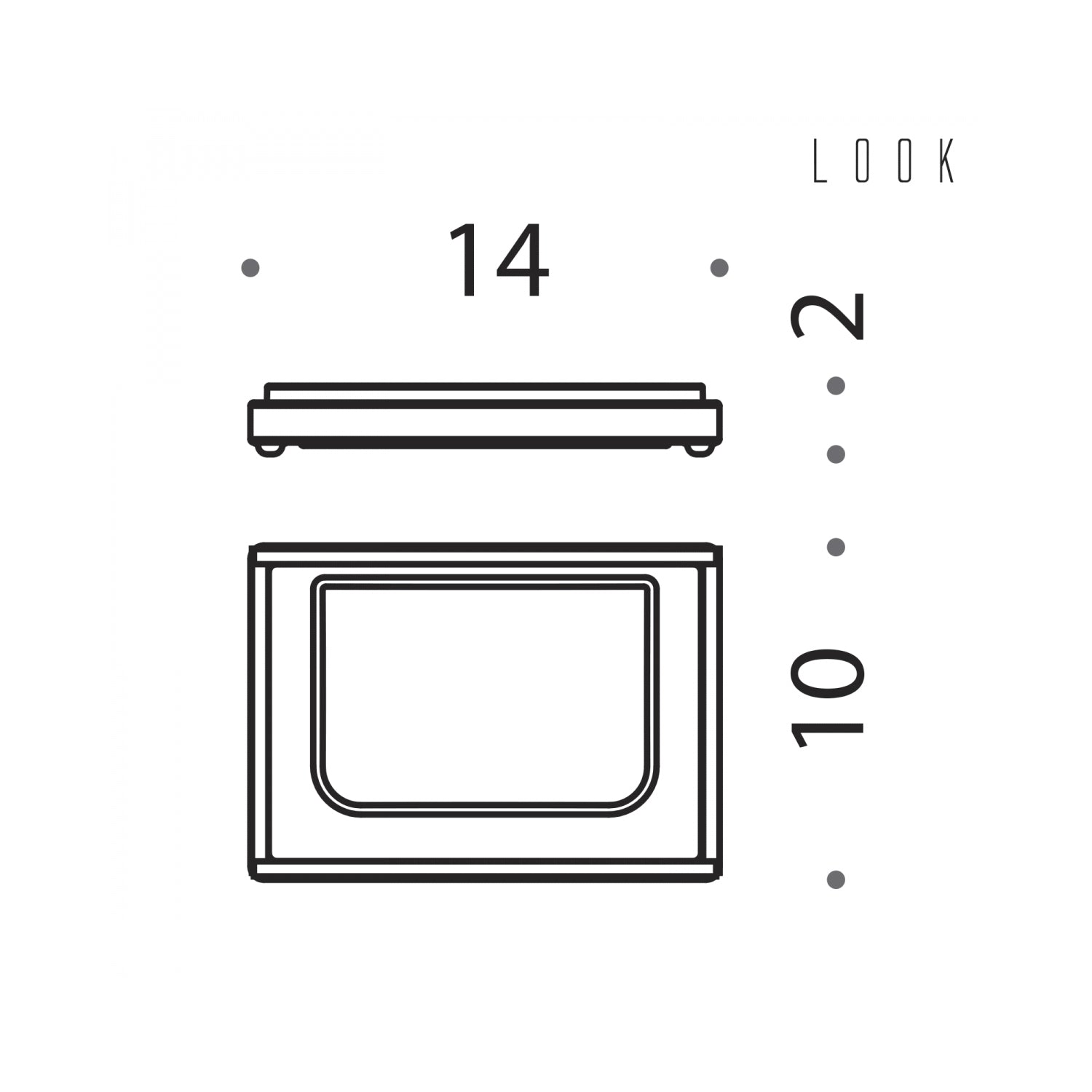 Porta sapone d'appoggio nero collezione Look di Colombo Design by CeramicStore | Lo specialista del tuo bagno