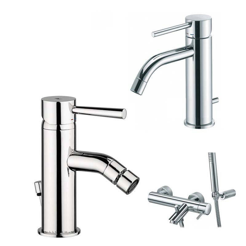 Paffoni Light miscelatore lavabo c/scarico, bidet c/scarico e vasca by CeramicStore | Lo specialista del tuo bagno