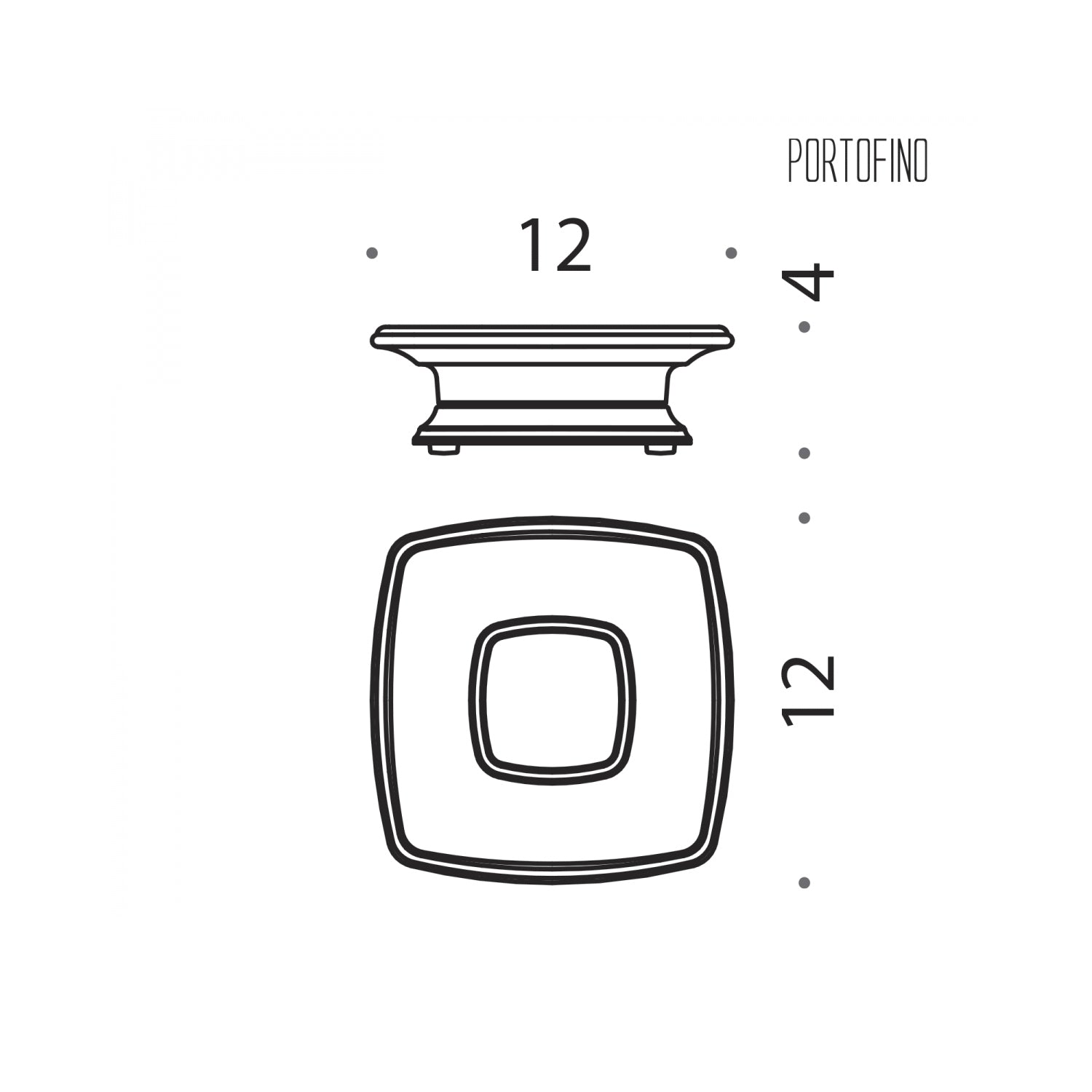 Porta sapone d'appoggio in ottone cromato e vetro collezione Portofino di Colombo Design by CeramicStore | Lo specialista del tuo bagno
