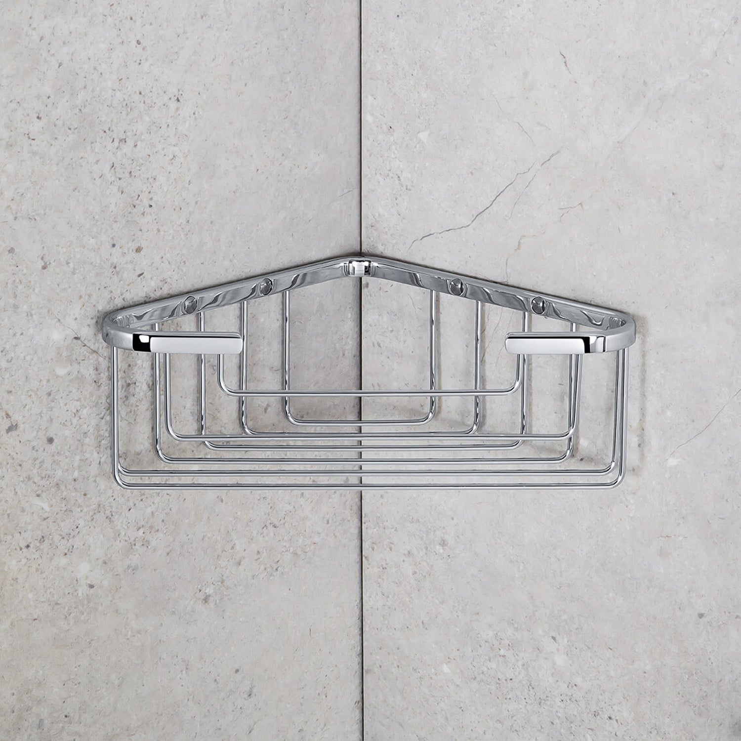 Angolare doccia 24,5X11 cm angolare in ottone cromato B2734 Colombo Design collezione Basic Con fissaggio a tassello by CeramicStore | Lo specialista del tuo bagno