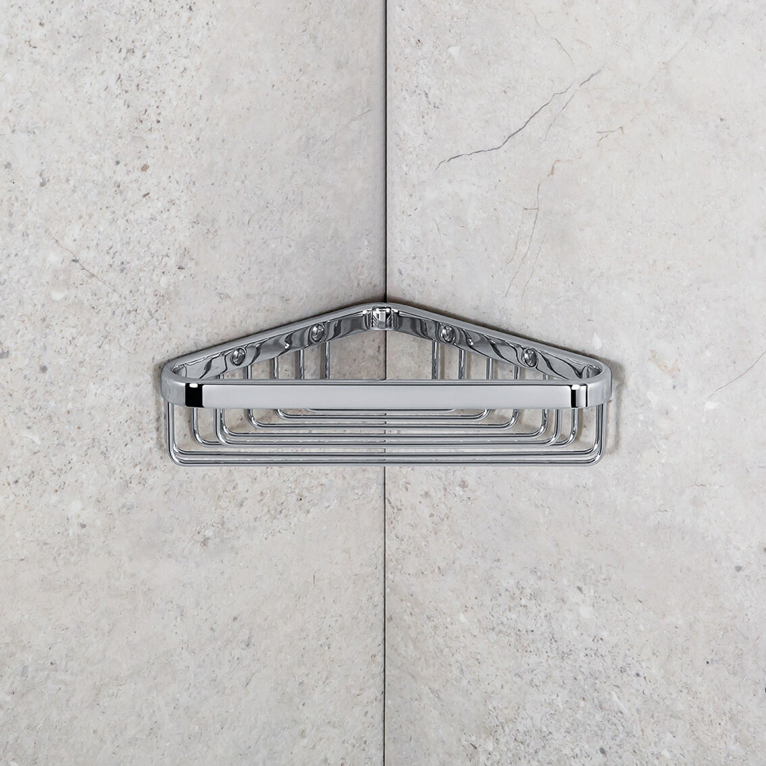 Angolare doccia 24,5X11 cm angolare in ottone cromato B2734 Colombo Design collezione Basic Con fissaggio a tassello by CeramicStore | Lo specialista del tuo bagno