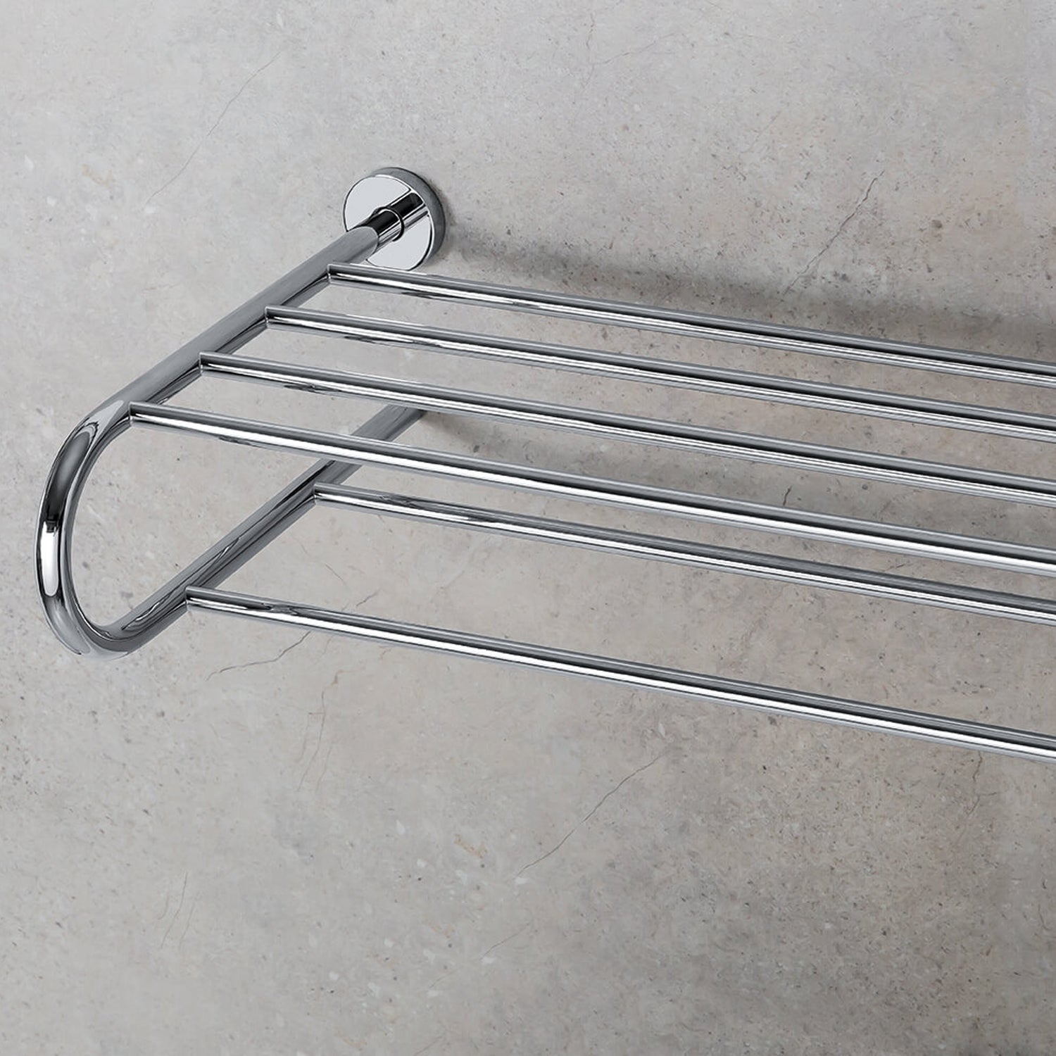 Rack porta salviette in ottone cromato Colombo Design collezione Basic Con fissaggio a tassello by CeramicStore | Lo specialista del tuo bagno