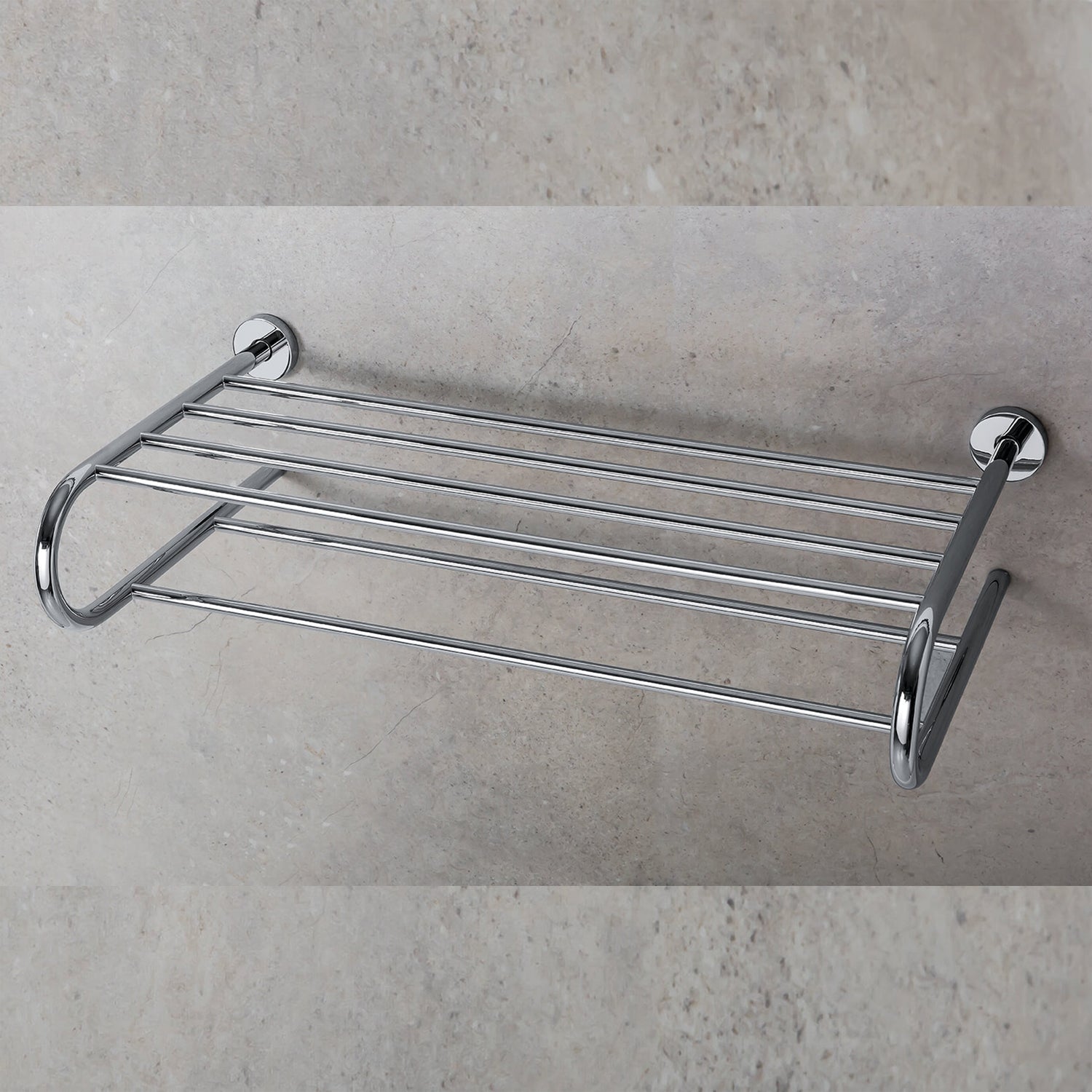 Rack porta salviette in ottone cromato Colombo Design collezione Basic Con fissaggio a tassello by CeramicStore | Lo specialista del tuo bagno