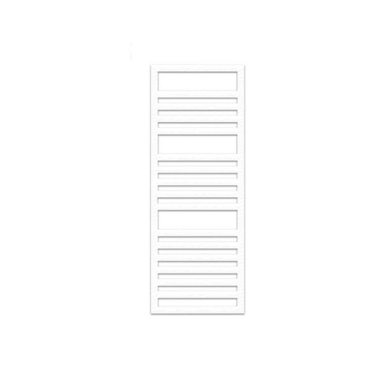 Termoarredo piatto Lazzarini 1200x500 mm interasse 400 mm/50 mm modello Urbino finitura Bianco by CeramicStore | Lo specialista del tuo bagno