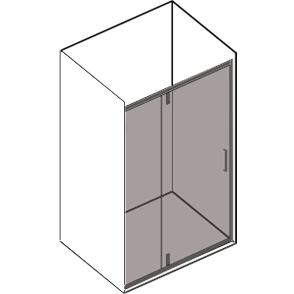 Porta doccia battente da 140 cm modello Dioniso in cristallo trasparente 6 mm reversibile by CeramicStore | Lo specialista del tuo bagno