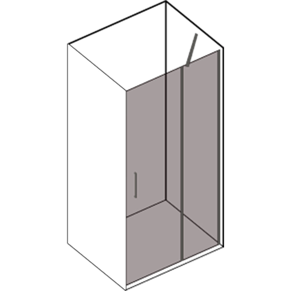 Porta doccia ad apertura battente reversibile per nicchia da 75 cm modello Demetra in cristallo trasparente 6 mm by CeramicStore | Lo specialista del tuo bagno