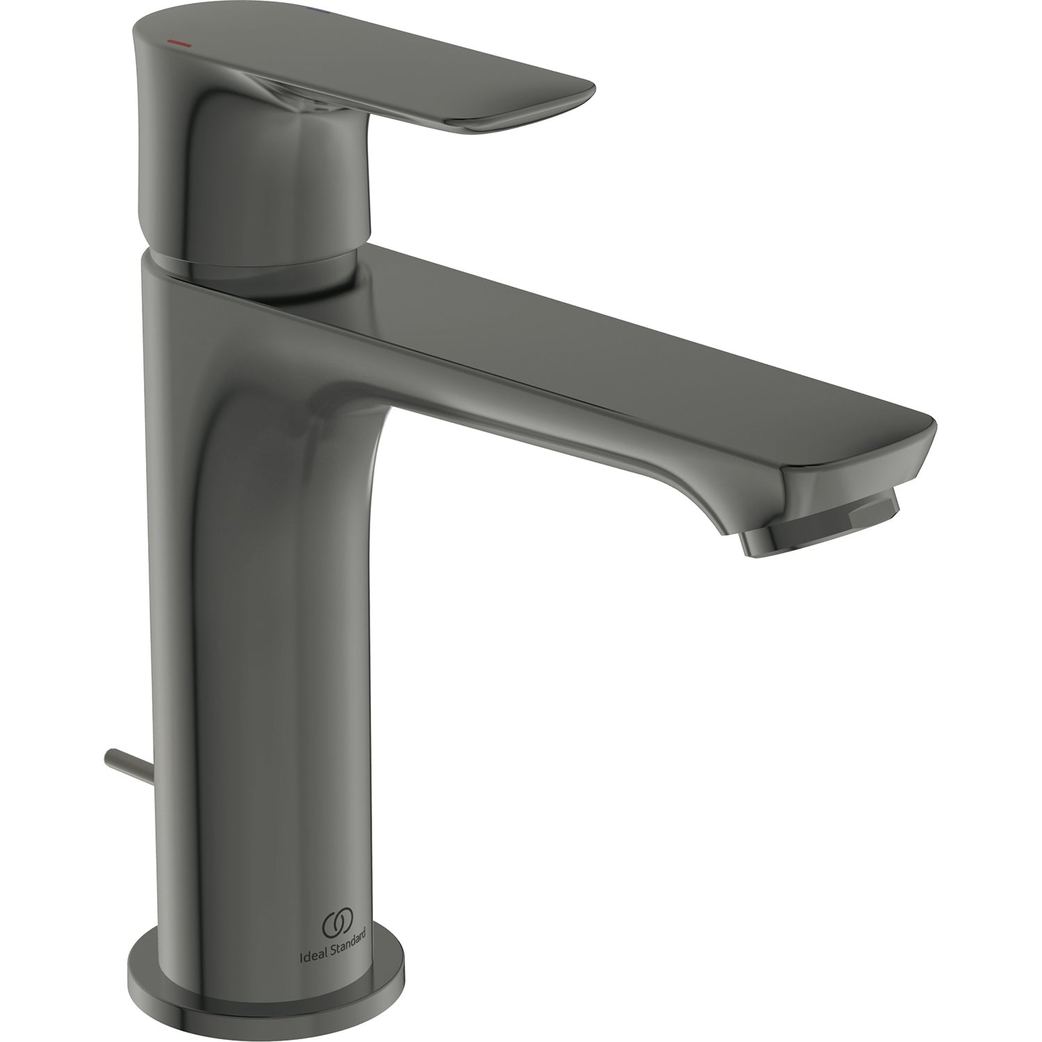 Miscelatore lavabo grande con piletta di scarico modello Connect AIR Ideal Standard MagneticGrey by CeramicStore | Lo specialista del tuo bagno