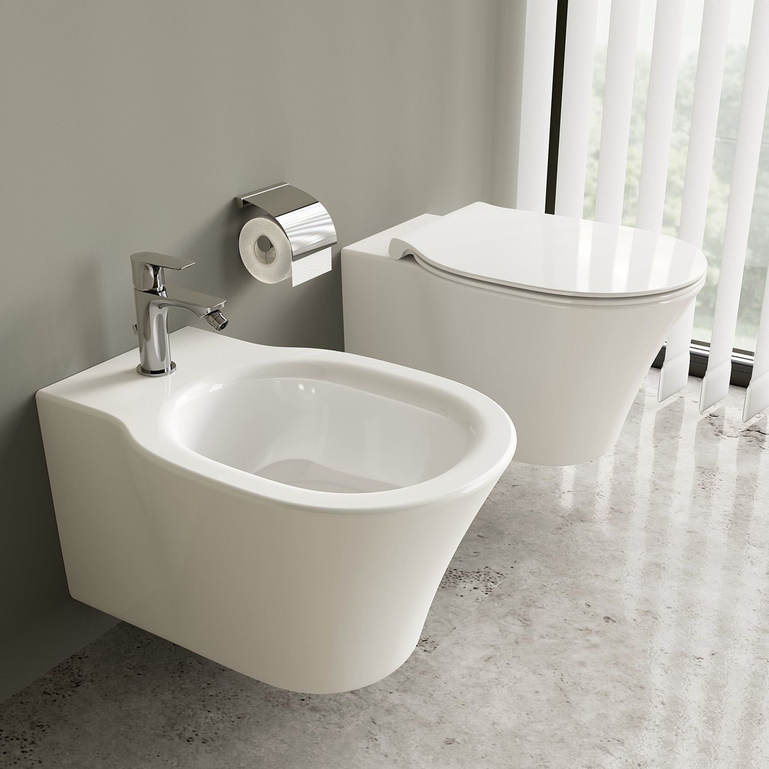 Miscelatore bidet Ideal Standard Connect AIR completo di scarico by CeramicStore | Lo specialista del tuo bagno