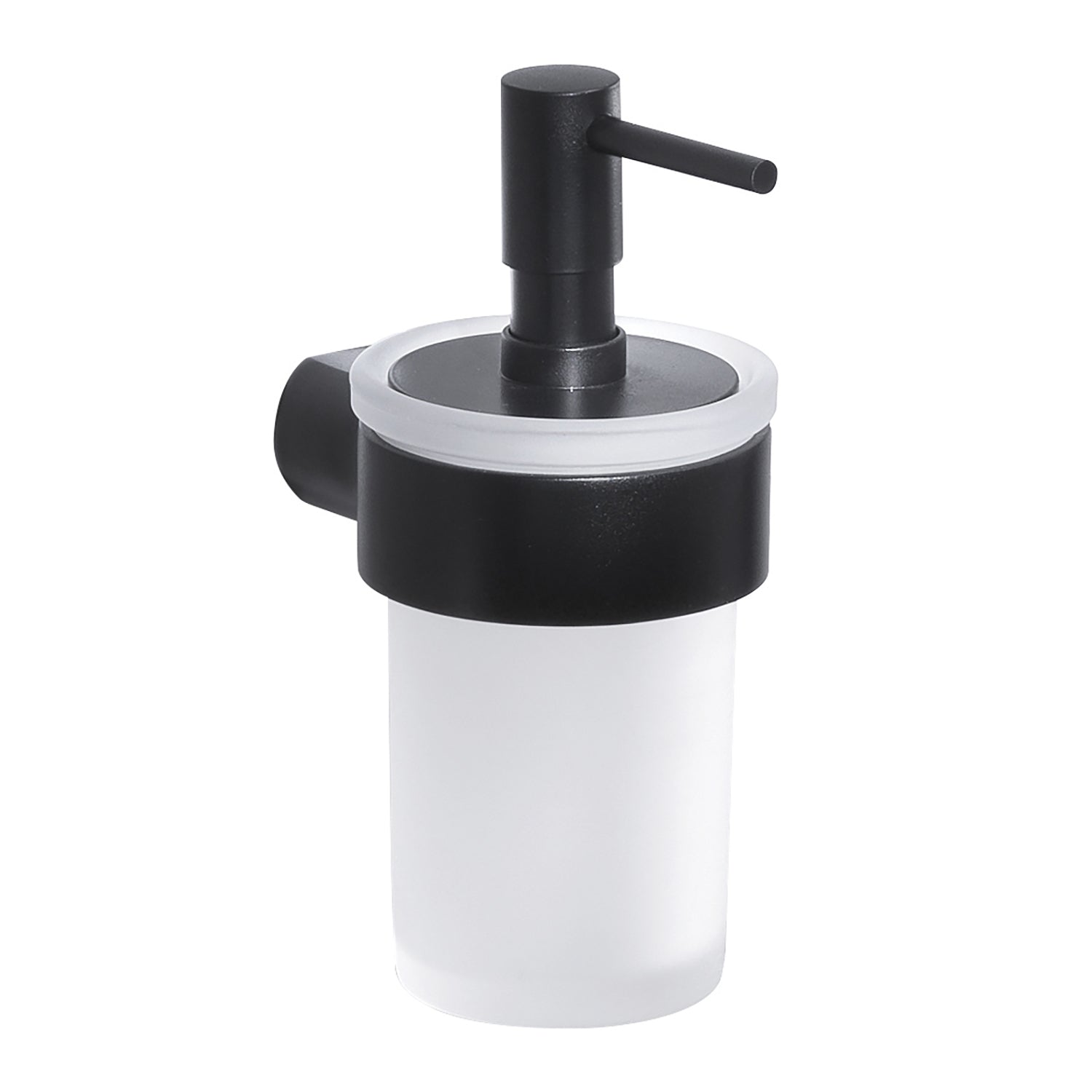 Dosasapone a muro con erogatore di Gedy serie Pirenei - Nero Matt by CeramicStore | Lo specialista del tuo bagno