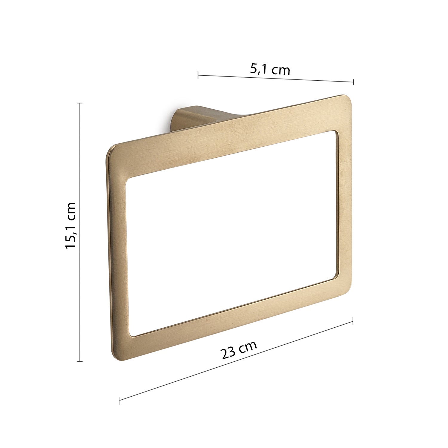 Portasalviette ad anello Gedy serie Pirenei - Oro Matt by CeramicStore | Lo specialista del tuo bagno