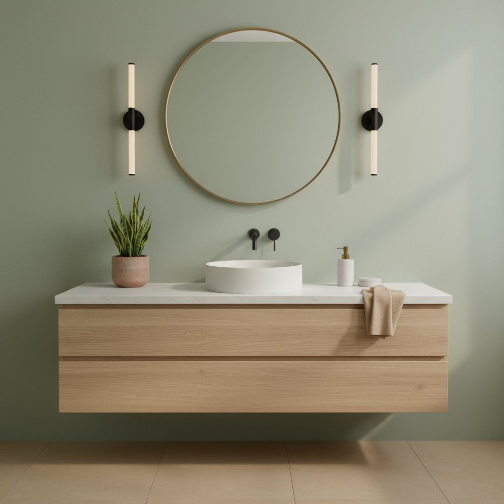 Lavabo tondo da appoggio diam38cm serie Smart-B di Ceramica Galassia - Sabbia