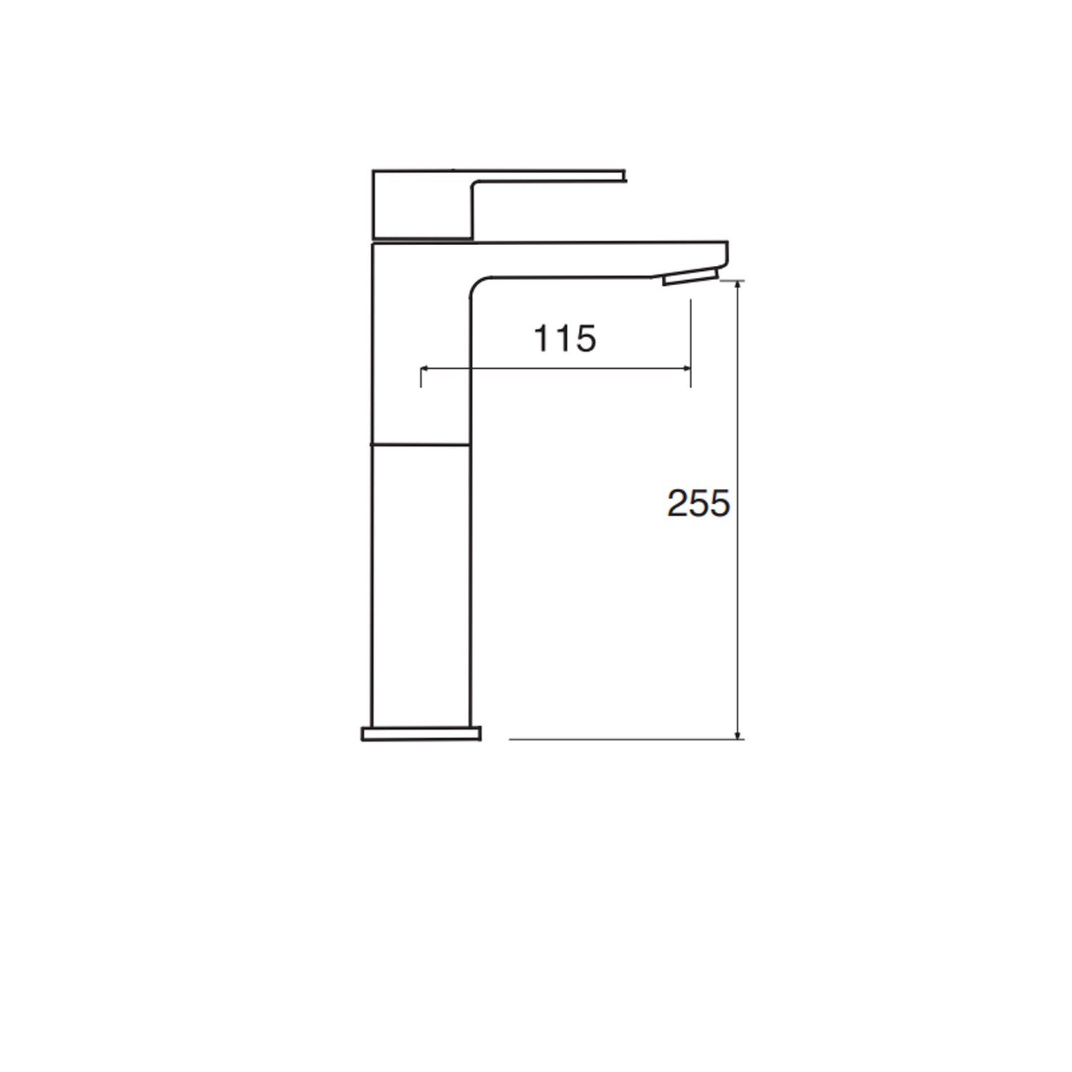 Miscelatore alto lavabo con scarico pop-up Keller Taps Nero Opaco- Outlet con imperfezioni by CeramicStore | Lo specialista del tuo bagno