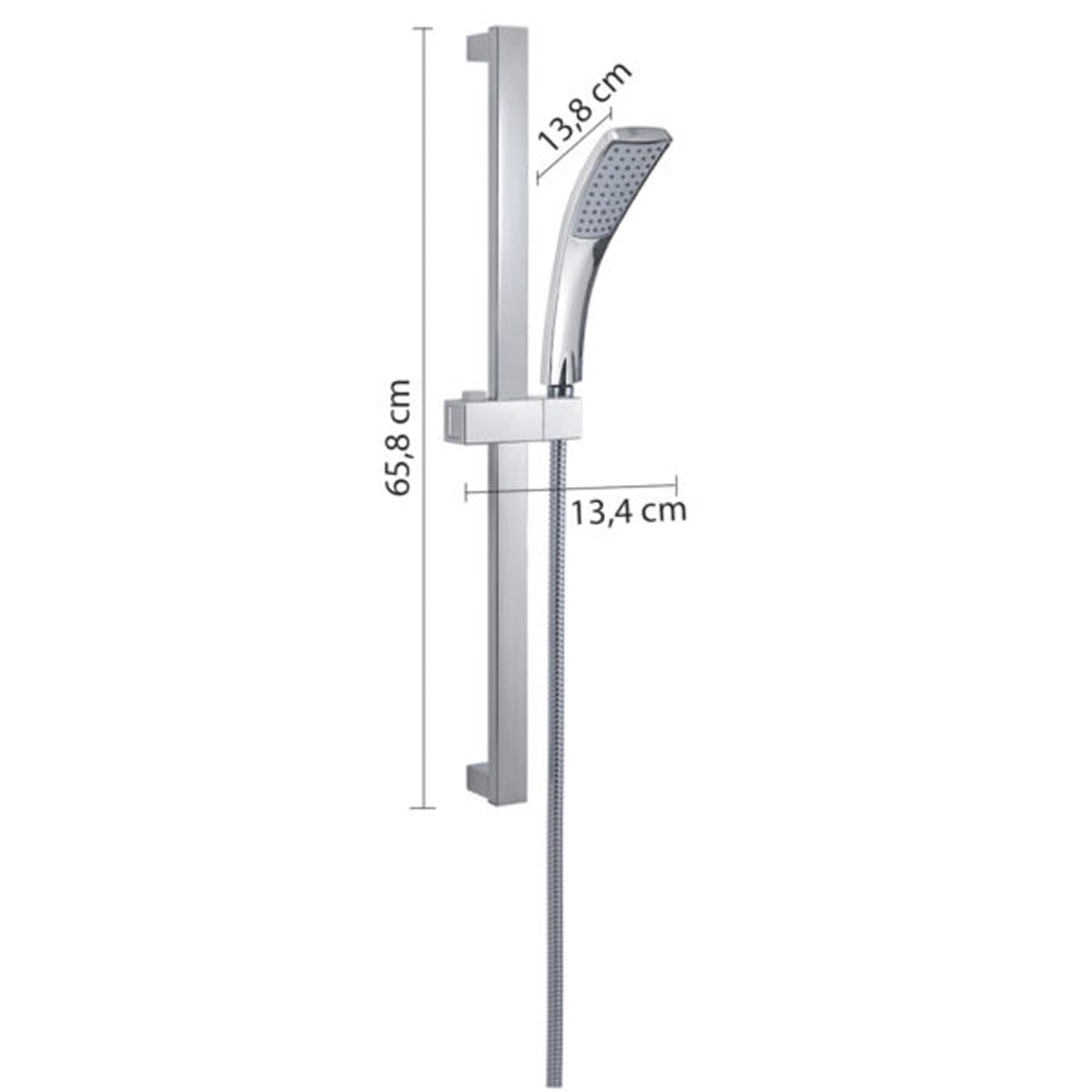 Saliscendi doccia monogetto modello Trendy 3 di Gedy - Cromato by CeramicStore | Lo specialista del tuo bagno