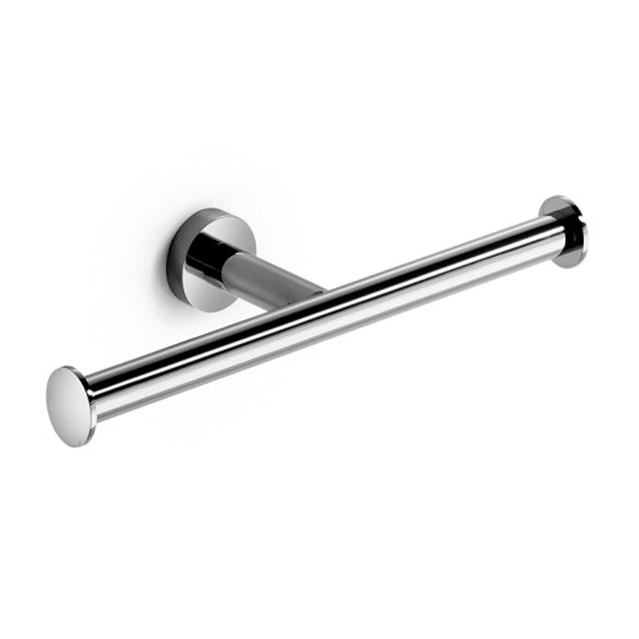 Portarotolo doppio Lineabeta collezione Baketo in ottone cromato