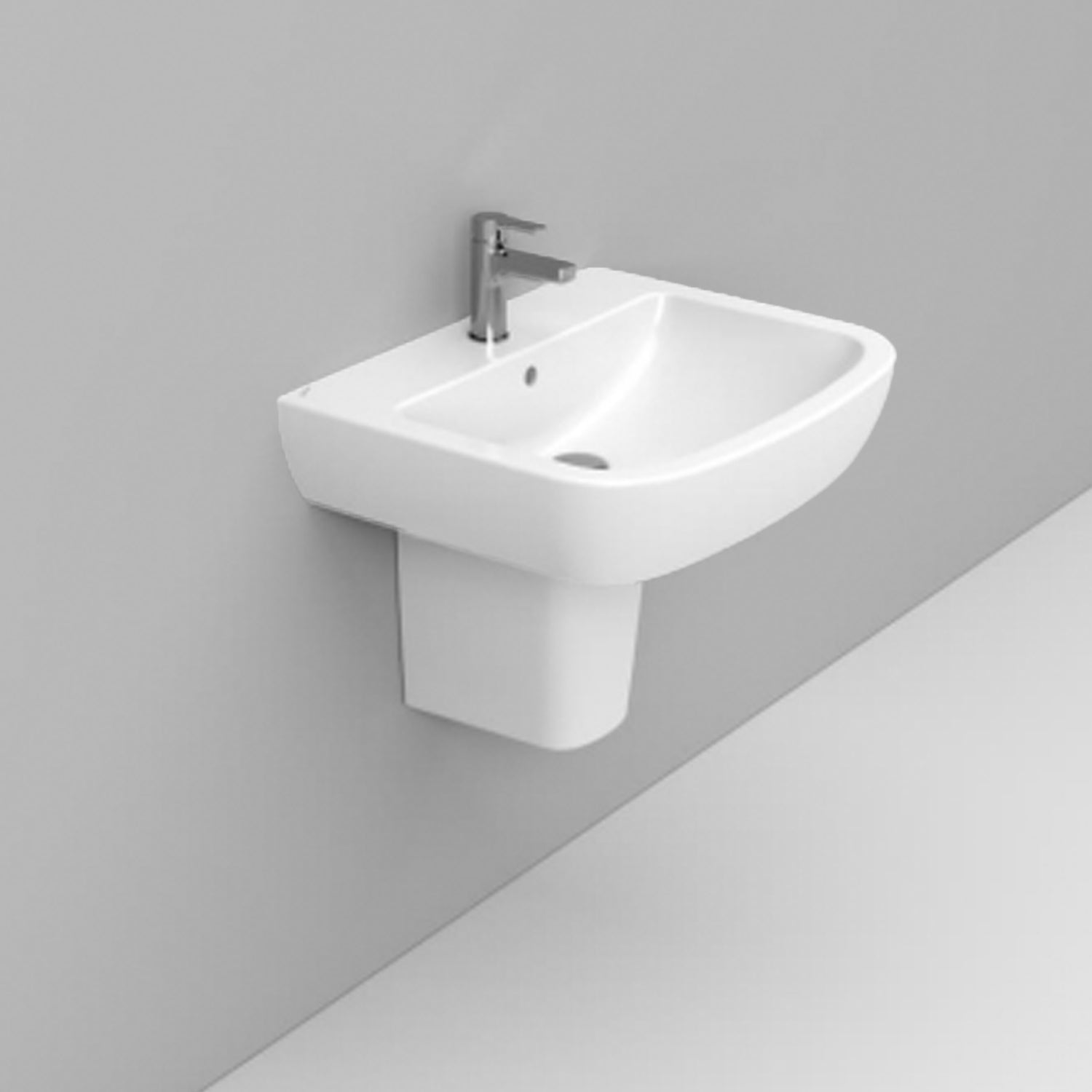 Lavabo sospeso Ceramica Dolomite modello Gemma2 65x52,5 cm by CeramicStore | Lo specialista del tuo bagno