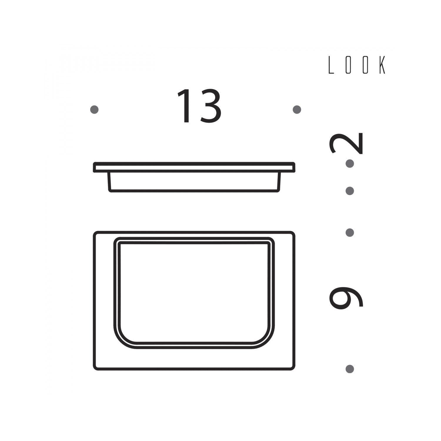 Porta sapone in vetro acidato collezione Look di Colombo Design by CeramicStore | Lo specialista del tuo bagno