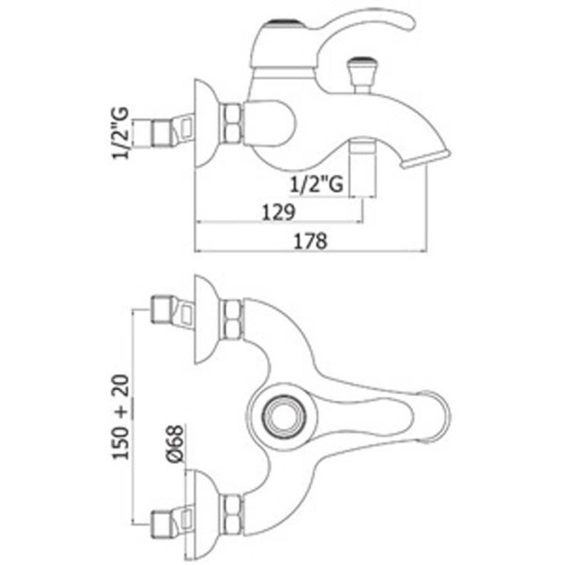 Miscelatore vasca Paffoni Flavia completo di set doccia by CeramicStore | Lo specialista del tuo bagno
