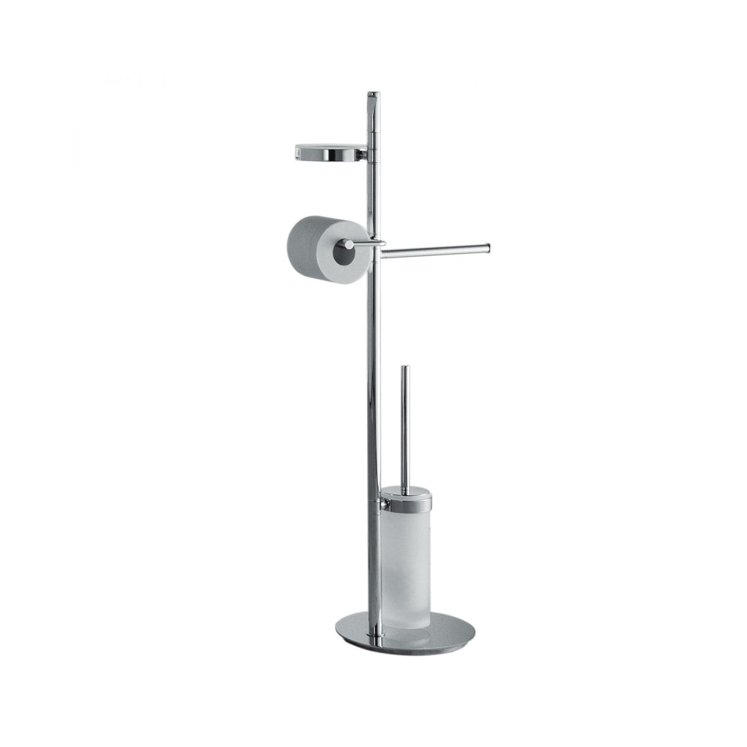 Piantana completo in ottone e vetro acidato Planets di Colombo Design