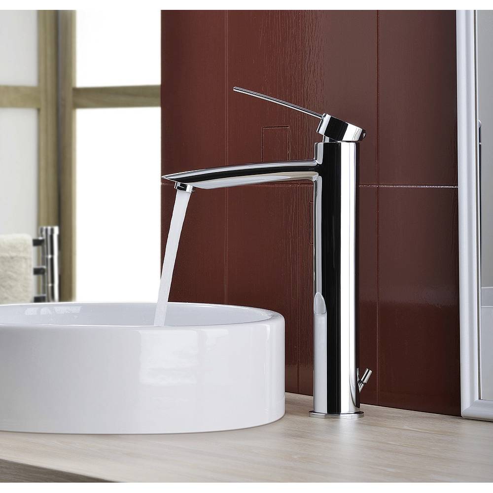 Miscelatore lavabo prolungato con scarico serie Berry modello BR085CR cromato Paffoni by CeramicStore | Lo specialista del tuo bagno