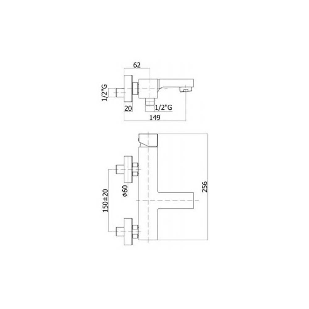 Miscelatore vasca senza duplex serie EFFE modello EF022CR cromato Paffoni by CeramicStore | Lo specialista del tuo bagno