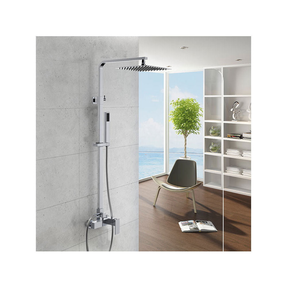 Colonna doccia con soffione ultrapiatto serie 'Quadra' by GME - Cromata by CeramicStore | Lo specialista del tuo bagno