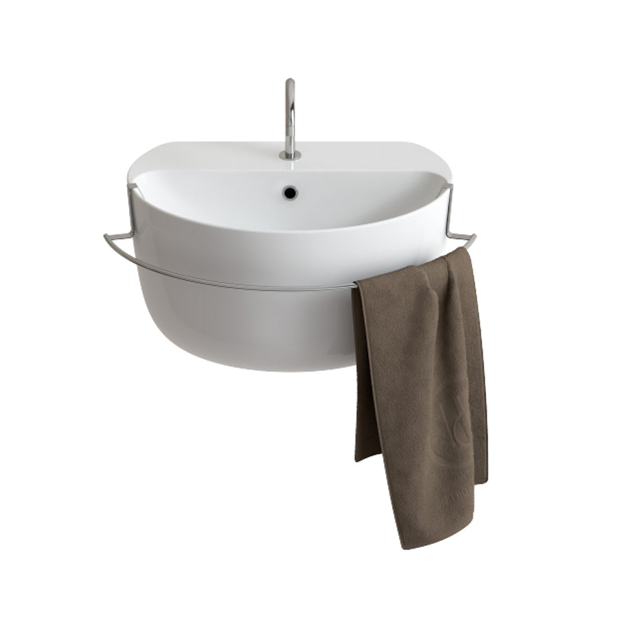 Portasciugamani in ottone cromato per lavabo Gran Mascalzone cm 70 by CeramicStore | Lo specialista del tuo bagno