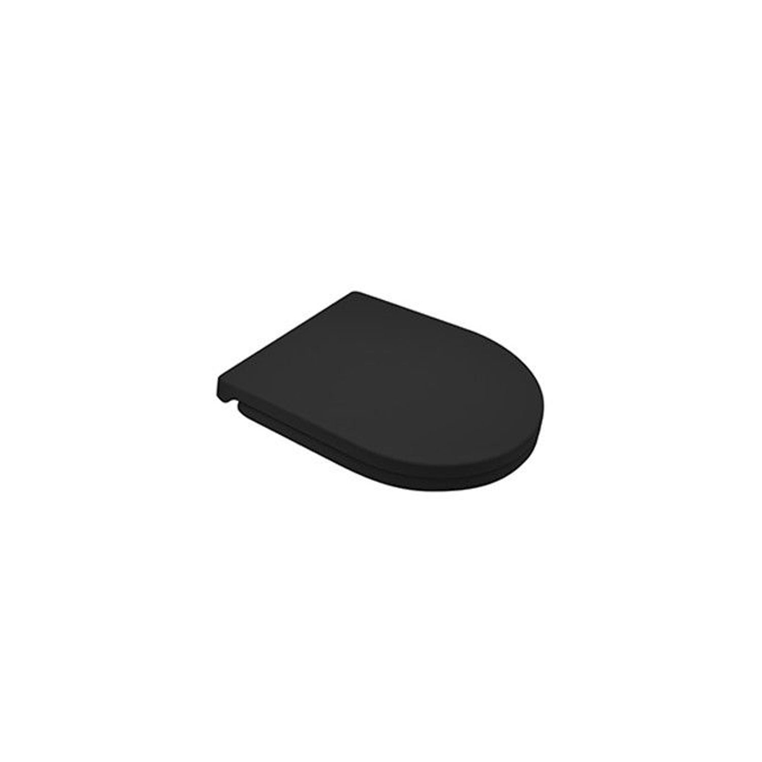 Copriwater Soft Close per Vaso Sospeso collezione Delano di Axa - Nero Opaco