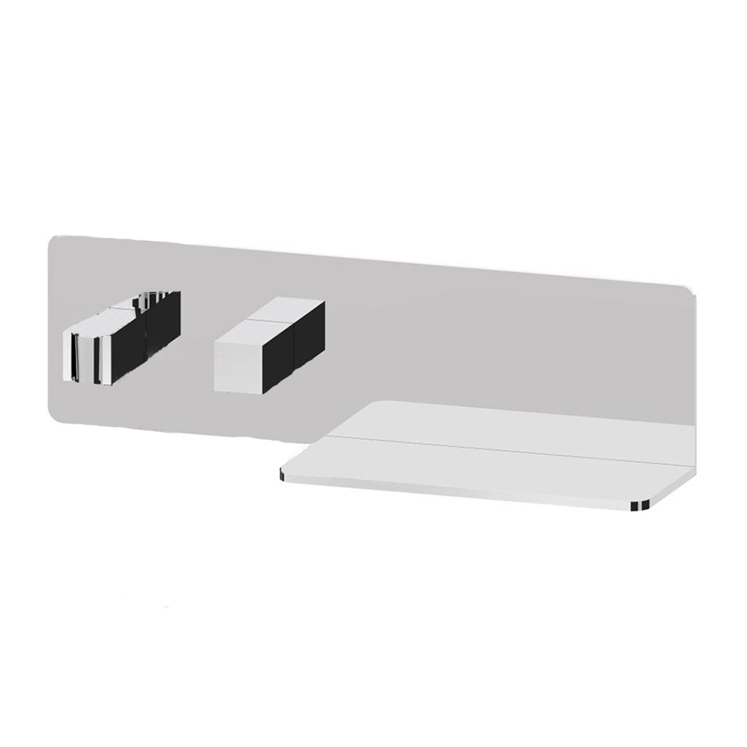Mensola presa acqua con supporto doccia fisso, doccia Master e flessibile in ottone by CeramicStore | Lo specialista del tuo bagno