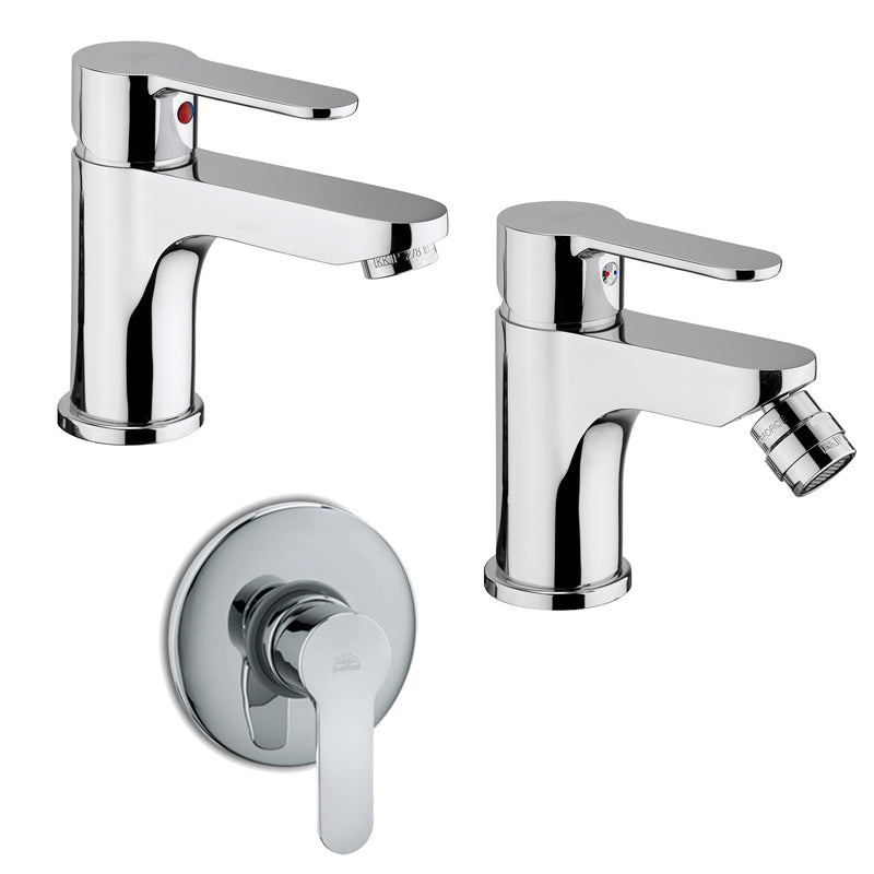 Set di miscelatori Paffoni Blu lavabo, bidet e doccia by CeramicStore | Lo specialista del tuo bagno