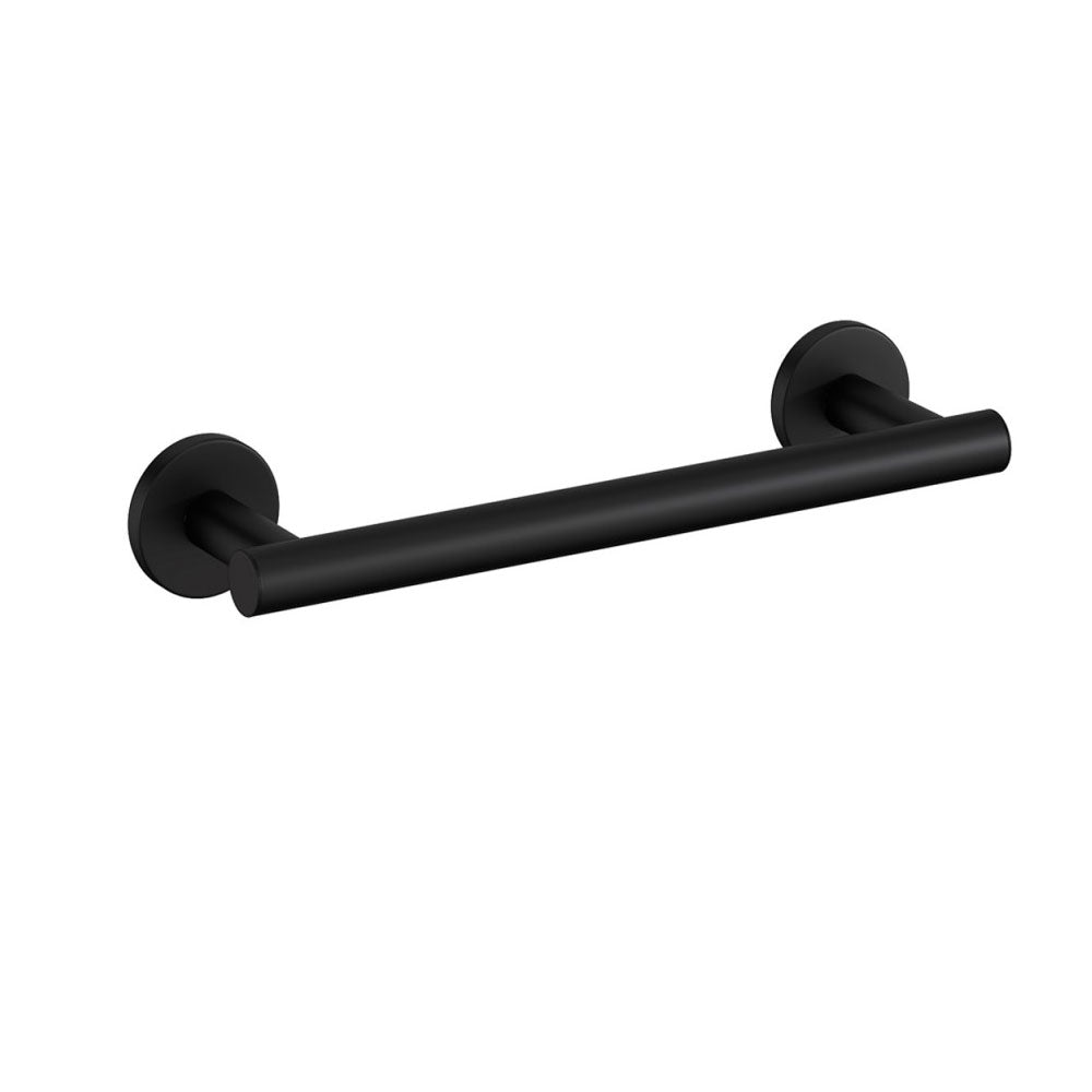 Porta asciugamani a muro in ottone verniciato della collezione 'Architect s+' by Cosmic cm 30,5x8,5x5,5 - Nero satinato by CeramicStore | Lo specialista del tuo bagno