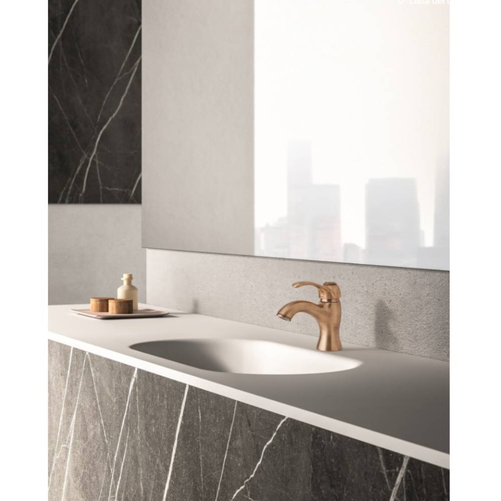 Miscelatore lavabo con scarico serie Flavia modello FA075BR colore bronzo Paffoni by CeramicStore | Lo specialista del tuo bagno